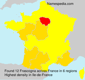 Surname Frascogna in France Surname Frascogna in France