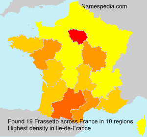 Surname Frassetto in France Surname Frassetto in France