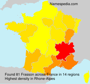 Surname Frasson in France Surname Frasson in France