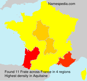 Surname Frate in France