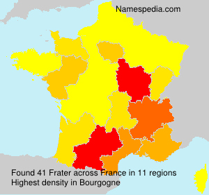 Surname Frater in France Surname Frater in France