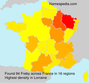 Surname Freby in France Surname Freby in France