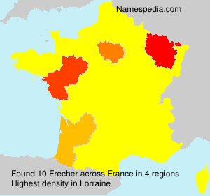 Surname Frecher in France Surname Frecher in France