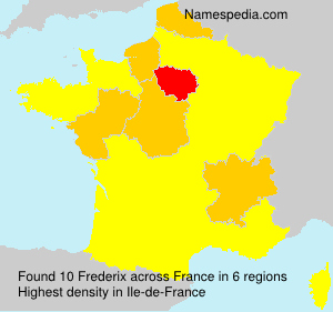 Surname Frederix in France