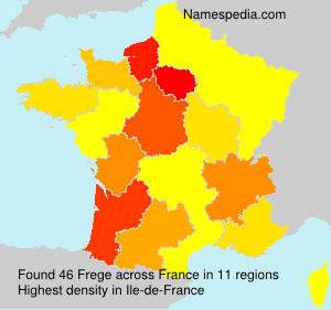 Surname Frege in France Surname Frege in France