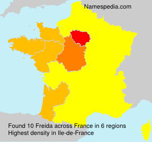 Surname Freida in France Surname Freida in France