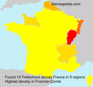 Surname Frelechoux in France Surname Frelechoux in France