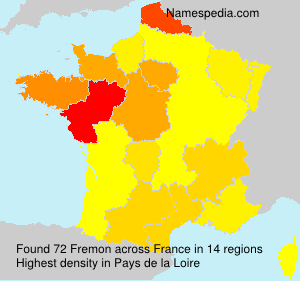 Surname Fremon in France Surname Fremon in France