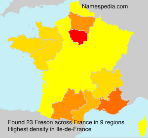 Surname Freson in France Surname Freson in France