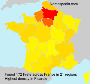 Surname Frete in France Surname Frete in France