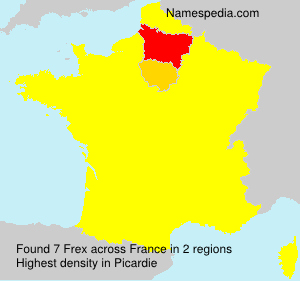 Surname Frex in France Surname Frex in France