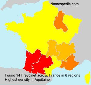 Surname Freycinet in France Surname Freycinet in France