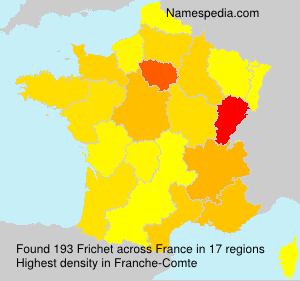 Surname Frichet in France Surname Frichet in France