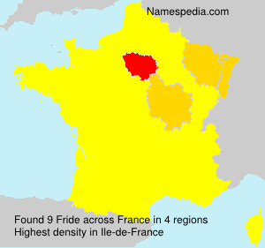 Surname Fride in France Surname Fride in France
