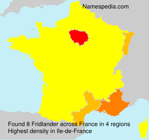 Surname Fridlander in France Surname Fridlander in France