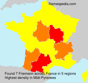 Surname Friemann in France Surname Friemann in France