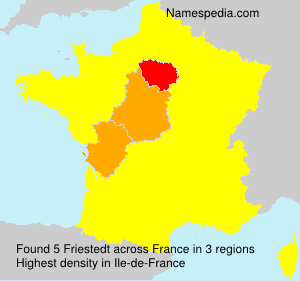 Surname Friestedt in France Surname Friestedt in France