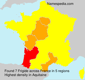 Surname Frigide in France Surname Frigide in France