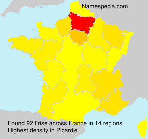 Surname Frise in France Surname Frise in France