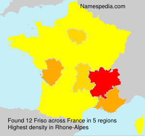 Surname Friso in France Surname Friso in France