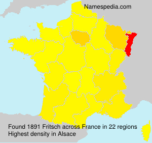 Surname Fritsch in France Surname Fritsch in France