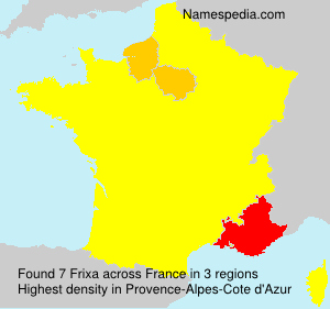 Surname Frixa in France Surname Frixa in France