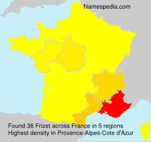 Surname Frizet in France Surname Frizet in France