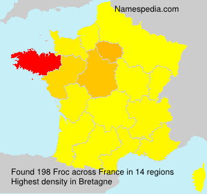 Surname Froc in France Surname Froc in France