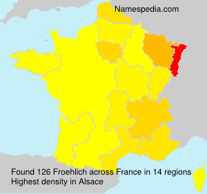 Surname Froehlich in France Surname Froehlich in France
