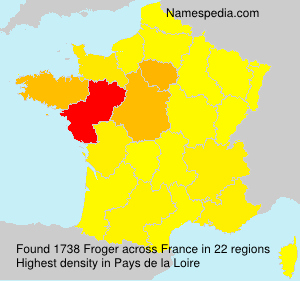 Surname Froger in France Surname Froger in France