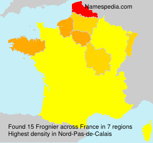 Surname Frognier in France Surname Frognier in France