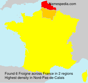 Surname Froigne in France Surname Froigne in France