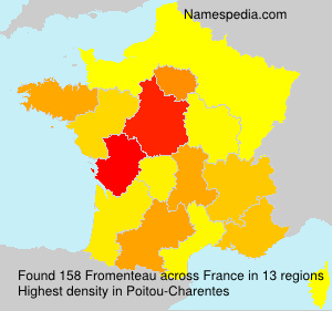 Surname Fromenteau in France Surname Fromenteau in France