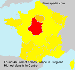 Surname Fromet in France