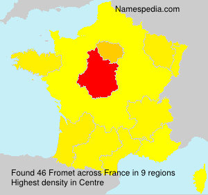 Surname Fromet in France Surname Fromet in France