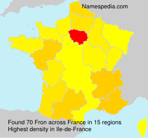 Surname Fron in France Surname Fron in France