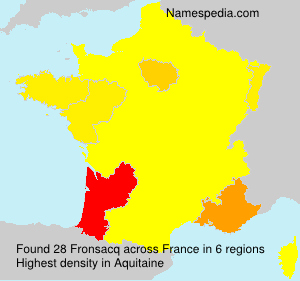 Surname Fronsacq in France Surname Fronsacq in France