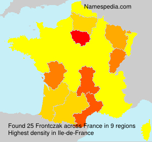 Surname Frontczak in France Surname Frontczak in France