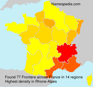 Surname Frontera in France Surname Frontera in France