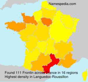 Surname Frontin in France Surname Frontin in France