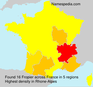 Surname Fropier in France Surname Fropier in France