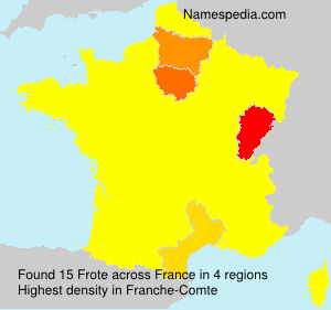 Surname Frote in France Surname Frote in France