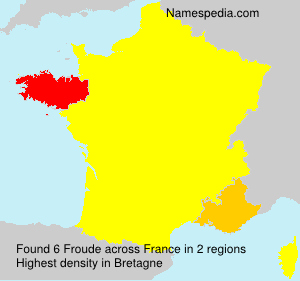 Surname Froude in France Surname Froude in France