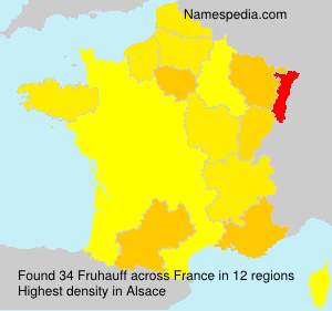 Surname Fruhauff in France Surname Fruhauff in France
