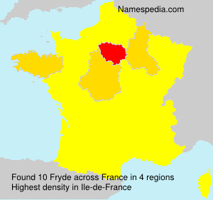 Surname Fryde in France Surname Fryde in France