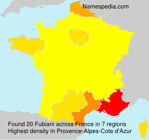 Surname Fubiani in France Surname Fubiani in France