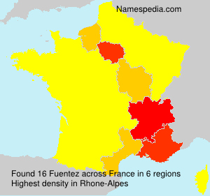 Surname Fuentez in France Surname Fuentez in France