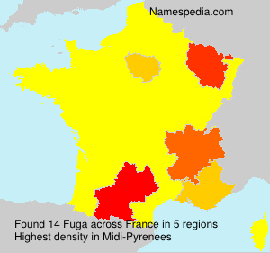 Surname Fuga in France Surname Fuga in France