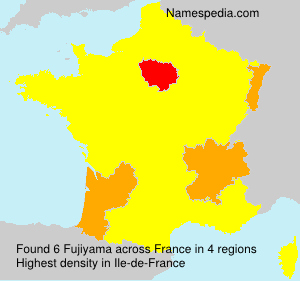 Surname Fujiyama in France Surname Fujiyama in France