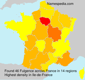Surname Fulgence in France Surname Fulgence in France